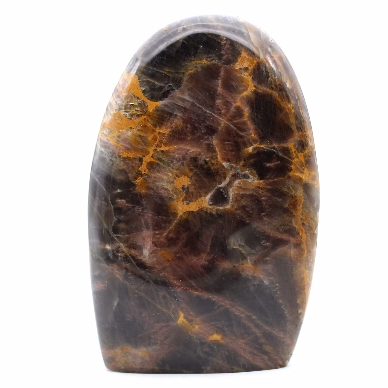 Pietra di luna nera lucida microline naturale