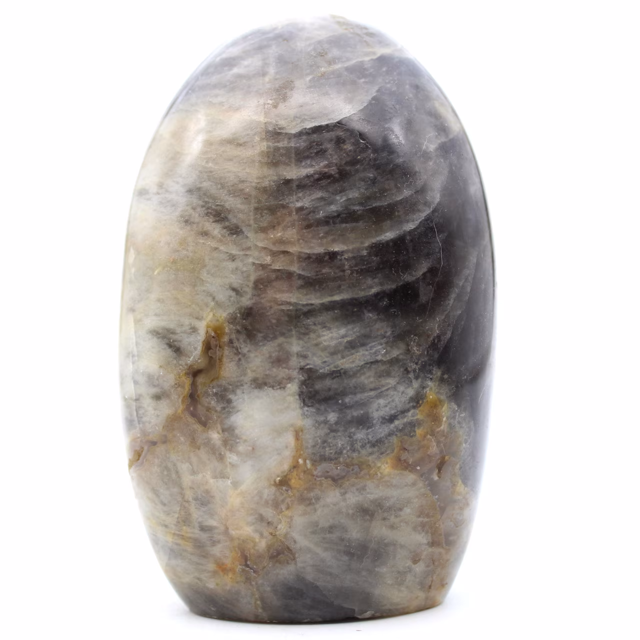 Pietra di luna nera microline naturale