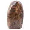 Pietra di luna nera microline di forma lucida - 0