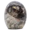 Microlinea in pietra di luna nera a forma libera - 0
