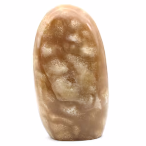 Blocco di calcite naturale lucidato al miele