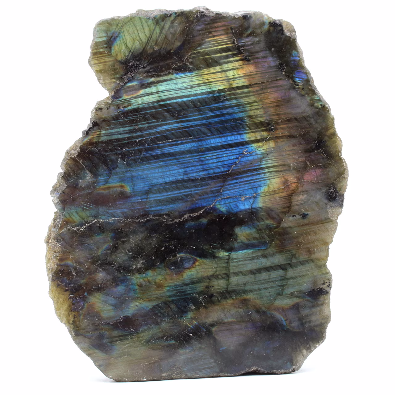Pietra Labradorite con una superficie levigata naturale