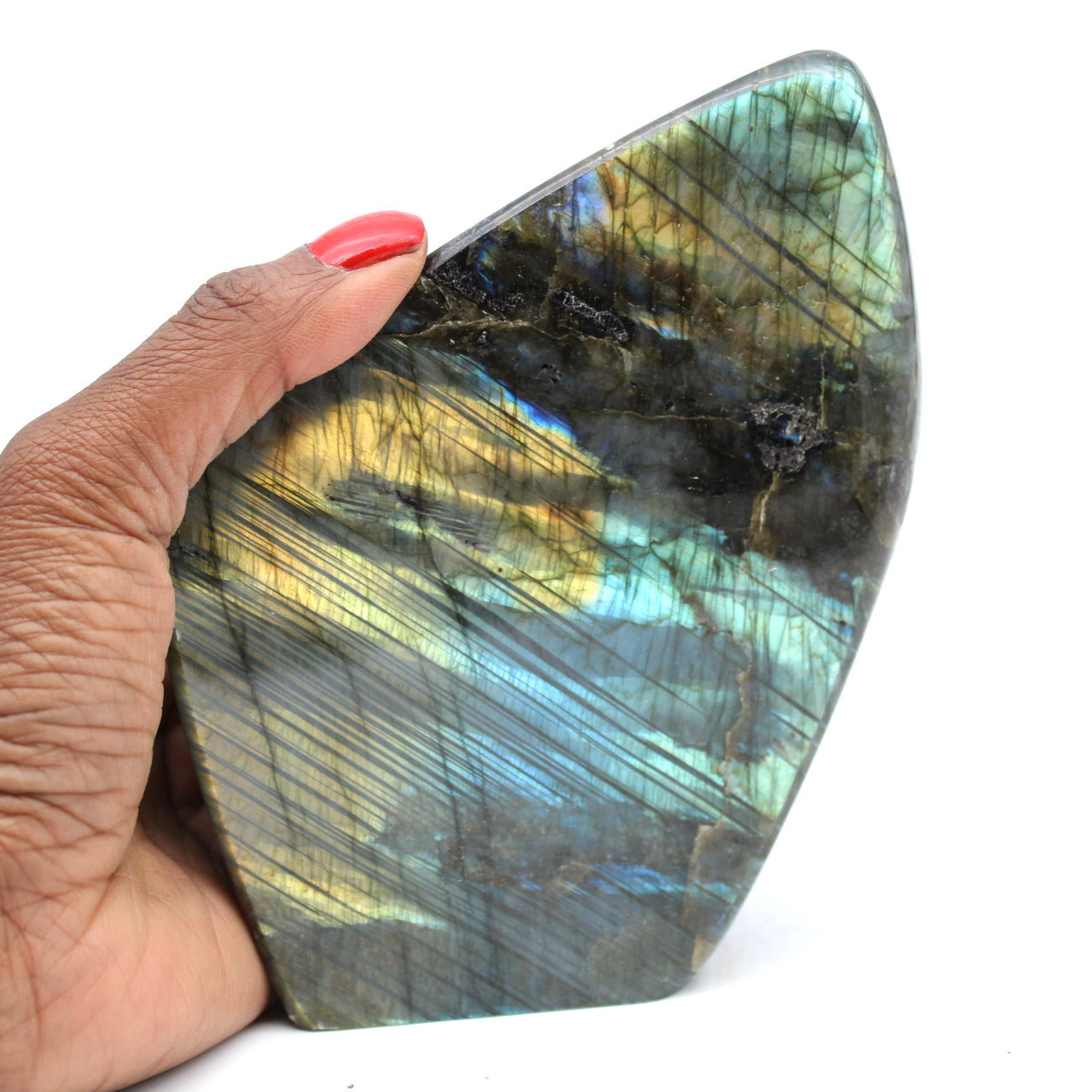 Pietra ornamentale lucida di Labradorite del Madagascar