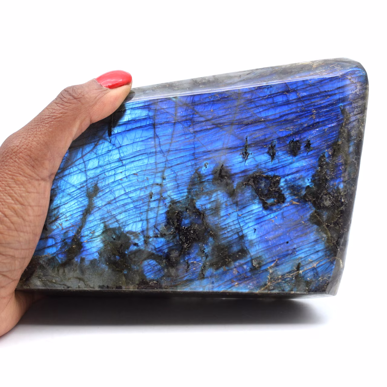 Pietra Labradorite lucidata naturale
