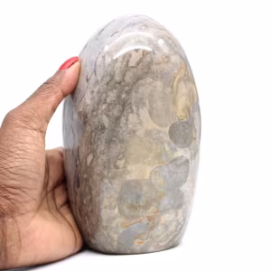 Diaspro a nastro grigio naturale da collezione