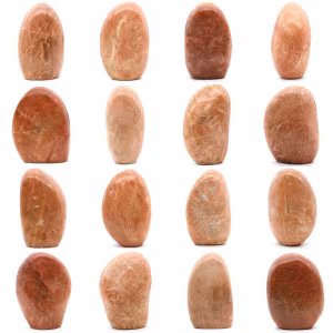 Decorazione pietra di luna rosa microline