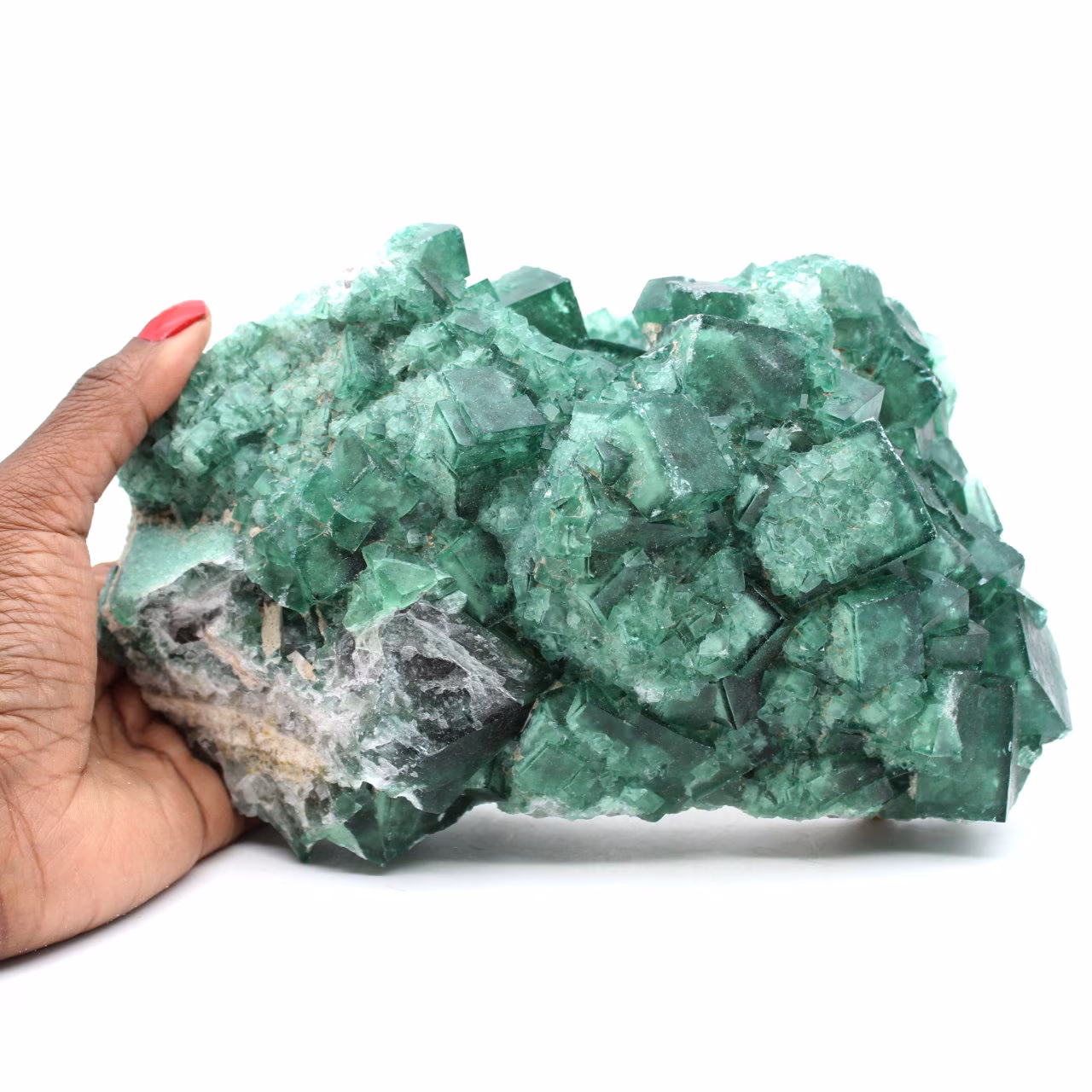 Cristalli cubici di fluorite su matrice 2,5 kilo