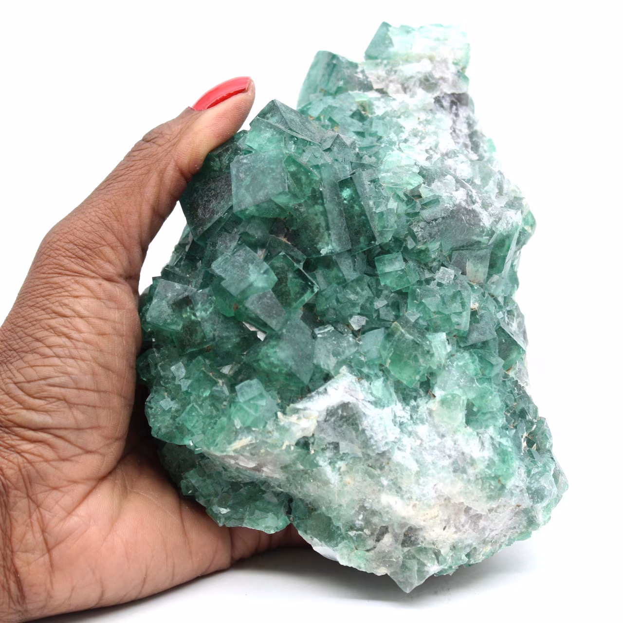 Cristallizzazione cubica di fluorite dal Madagascar