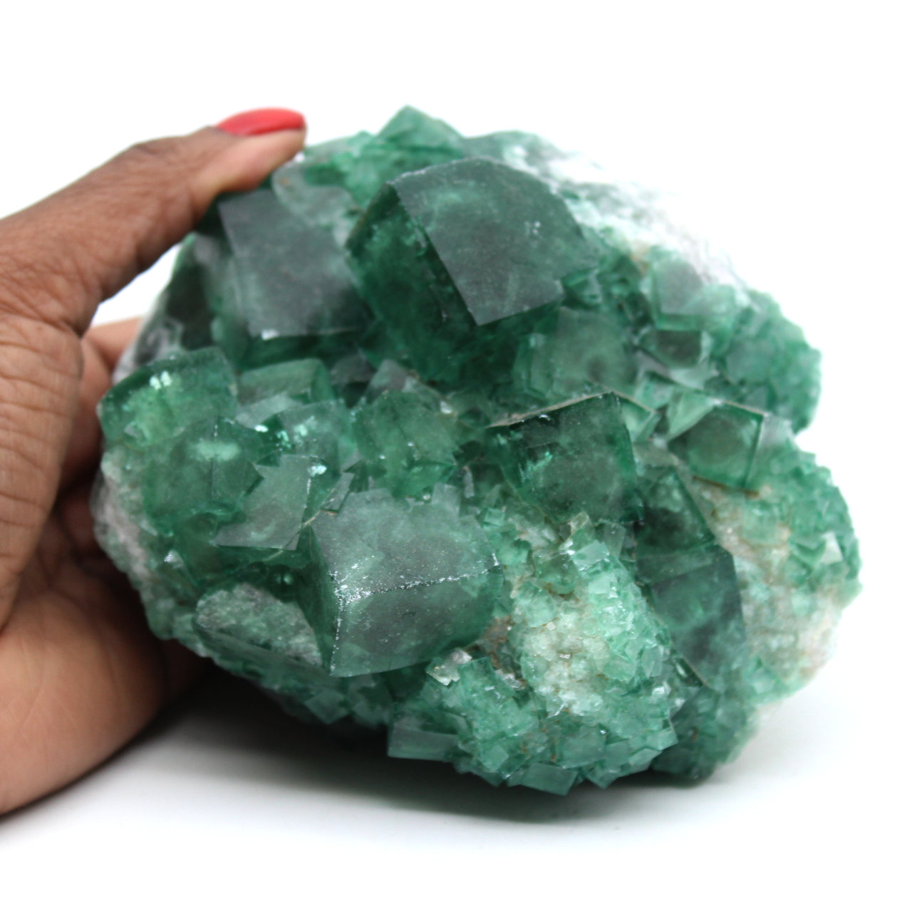 Cristalli naturali cubici di fluorite