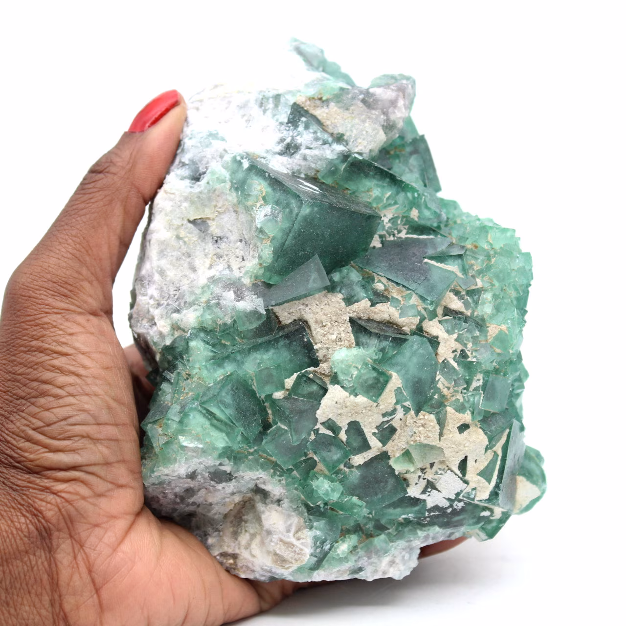 Fluorite verde naturale grezza