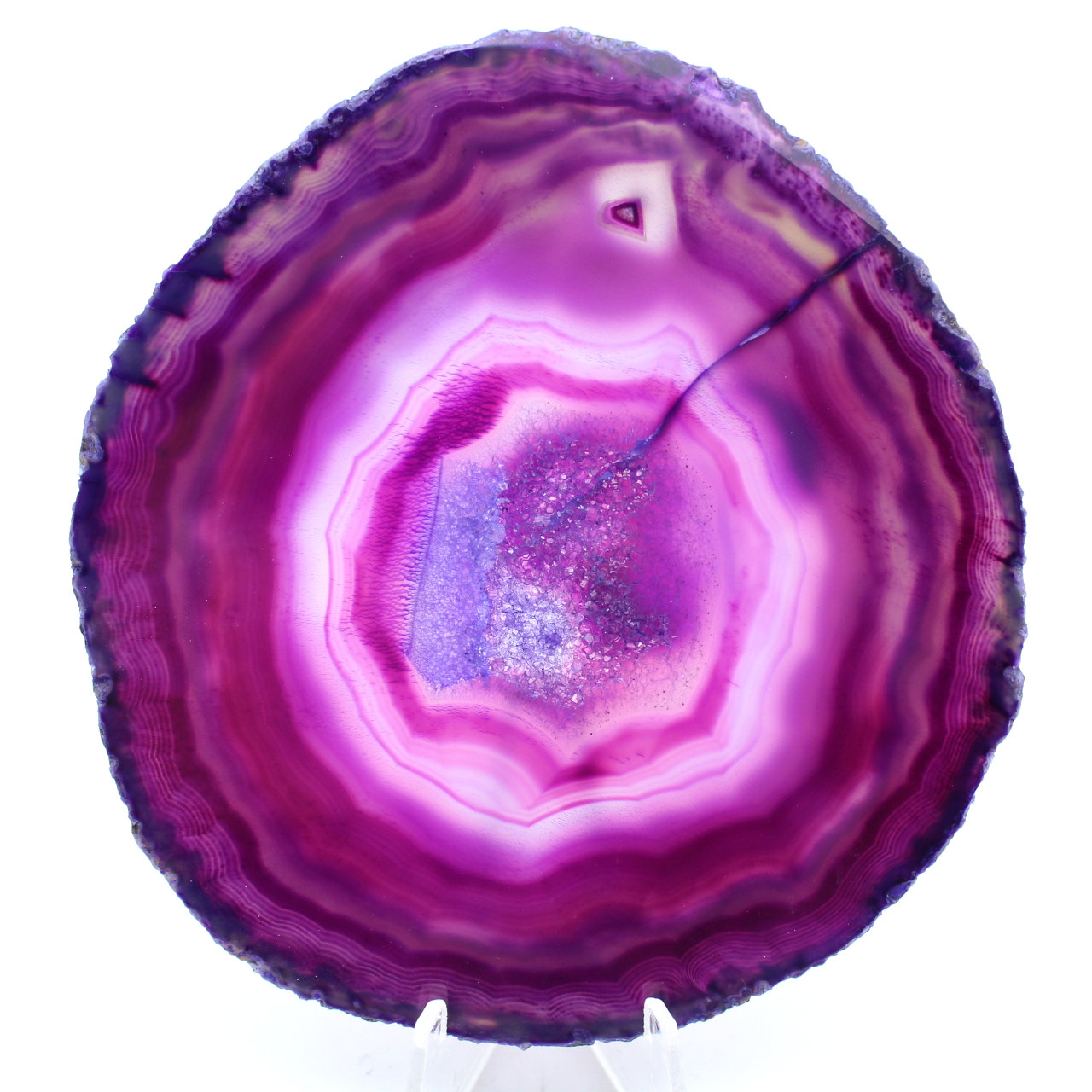 Fetta di agata lucida