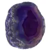 Fetta di minerale di agata viola - 0