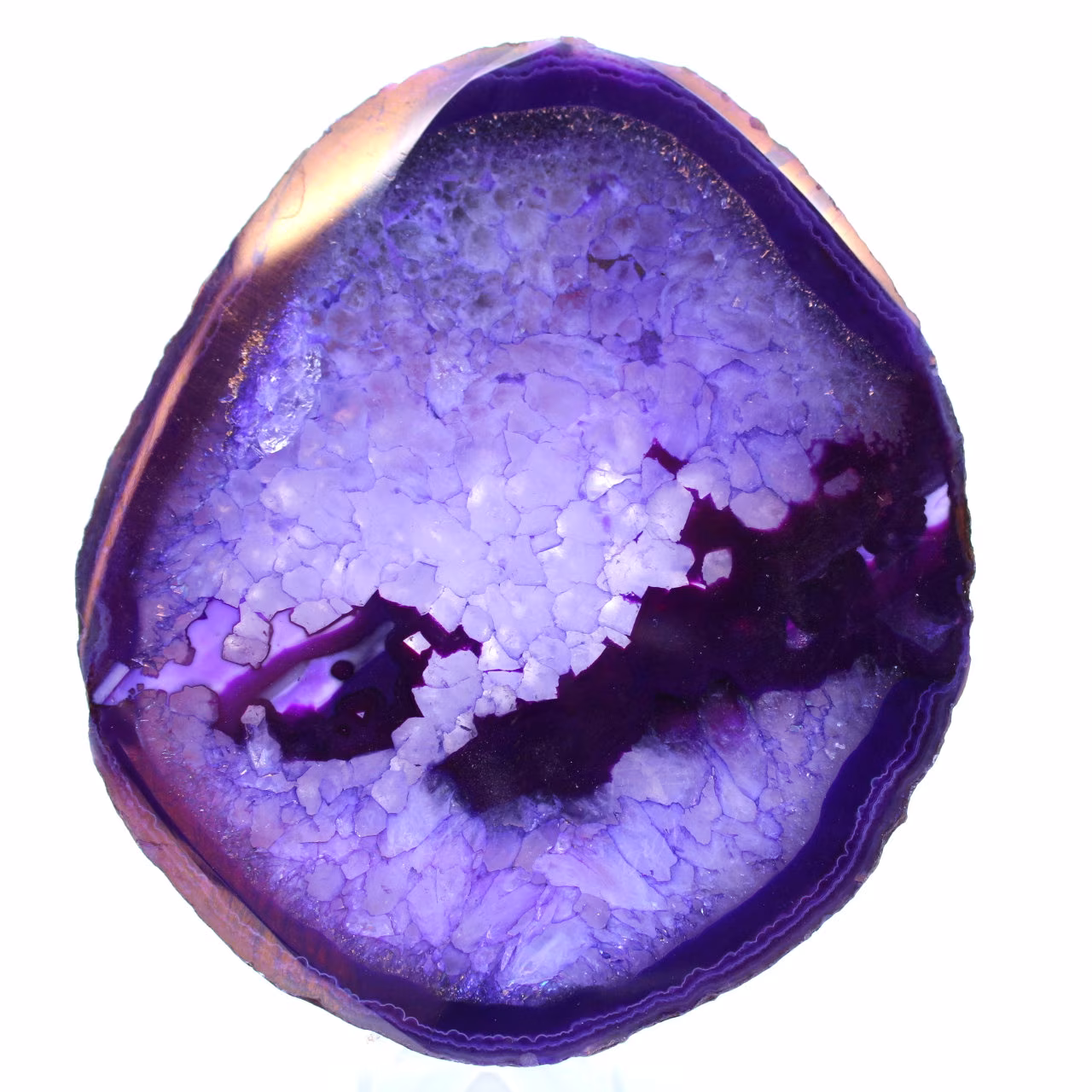 Decorazione in agata viola