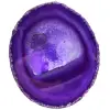 Fetta di agata viola decorativa - 0