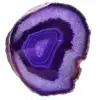 Fetta di agata viola ornamentale - 0