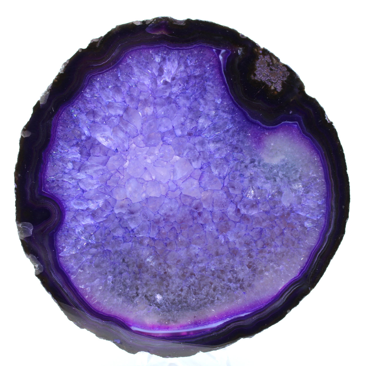 Decorazione in agata viola