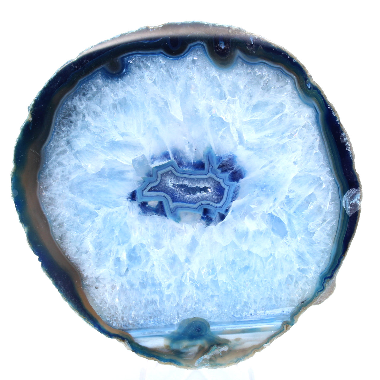 Fetta di agata blu del Brasile