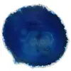 Fetta di agata blu minerale - 0