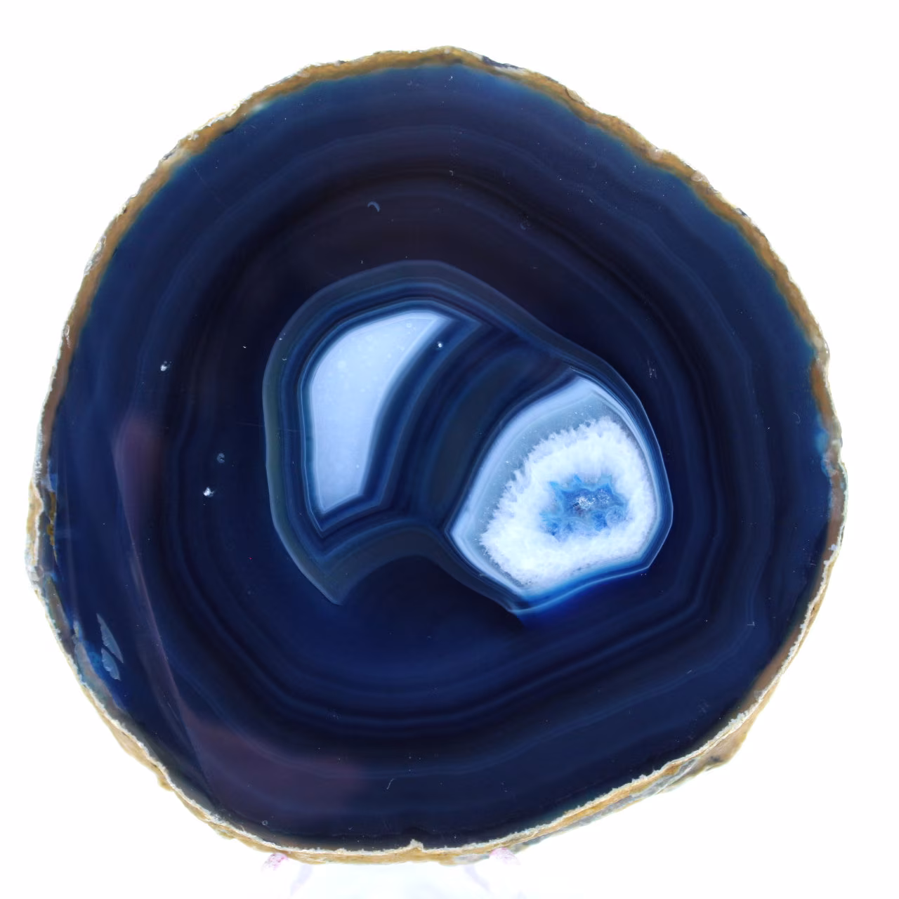 Pietra decorativa in agata blu