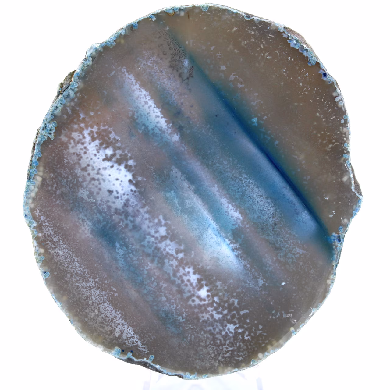Fetta di agata blu del Brasile