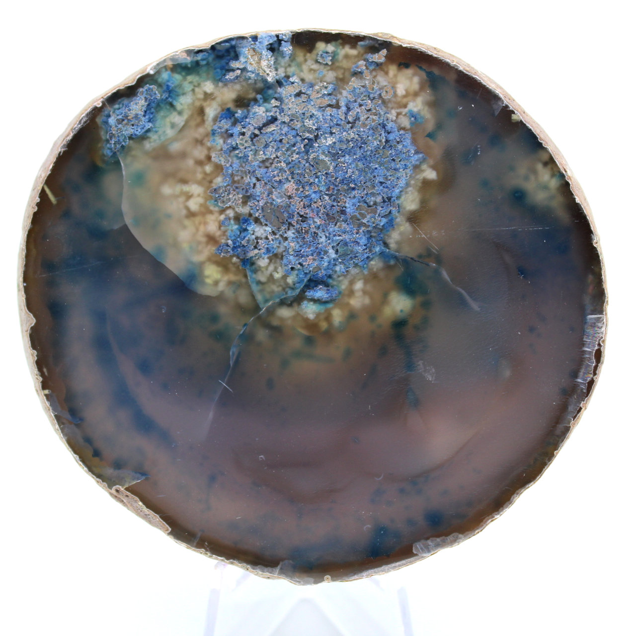 Decoro in agata blu