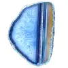 Fetta di agata blu decorativa - 0