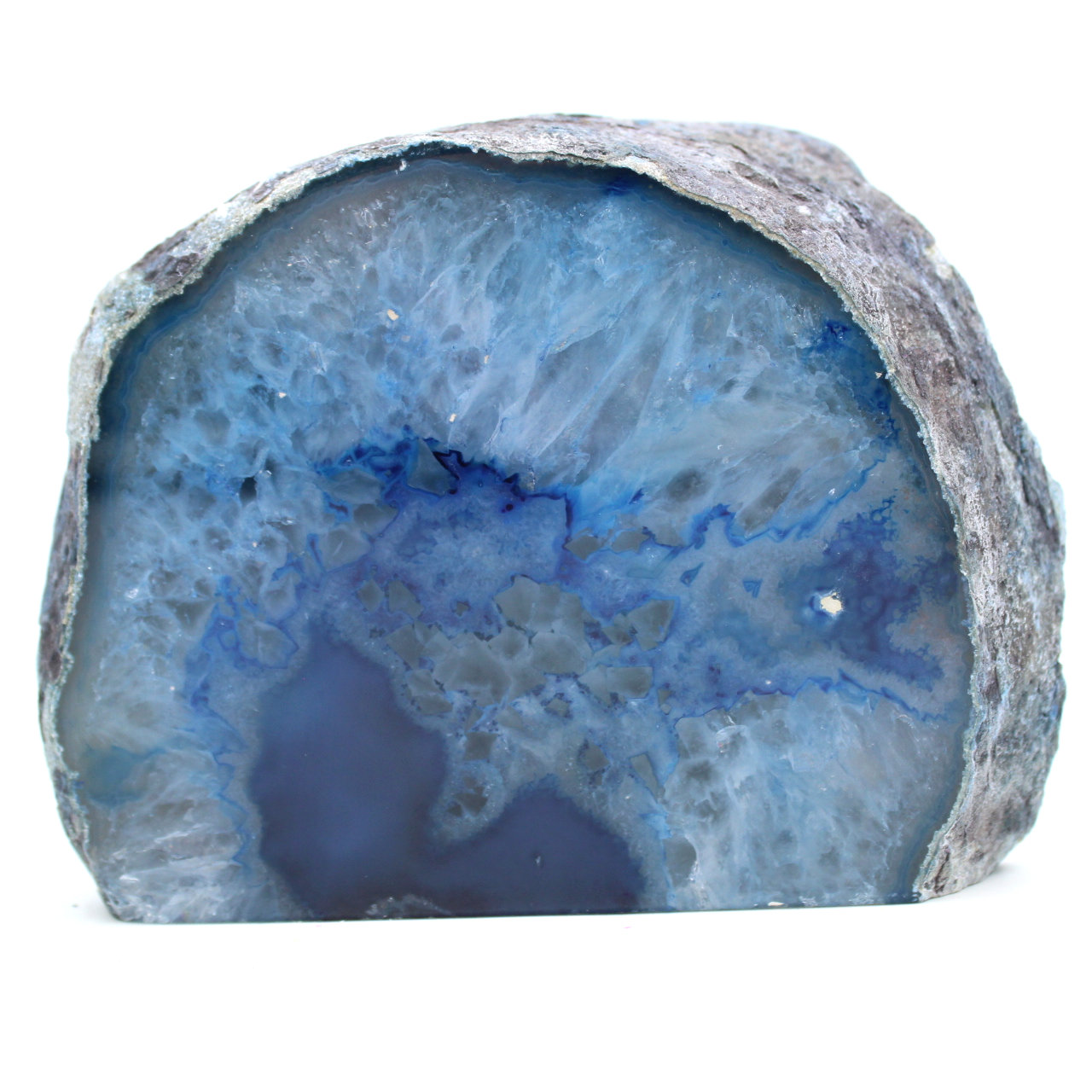agata blu decorativa
