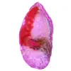 Fetta di minerale di agata rosa - 0