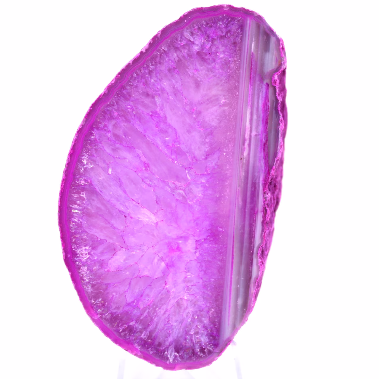 Fetta di agata rosa ornamentale
