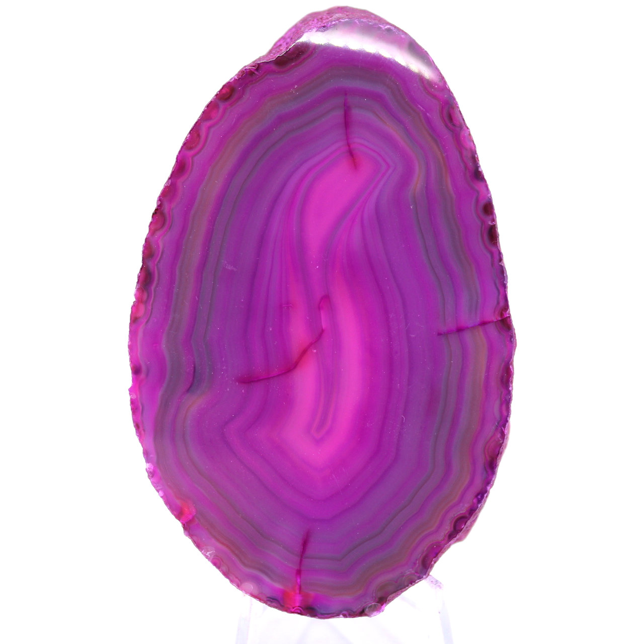 Fetta di agata rosa