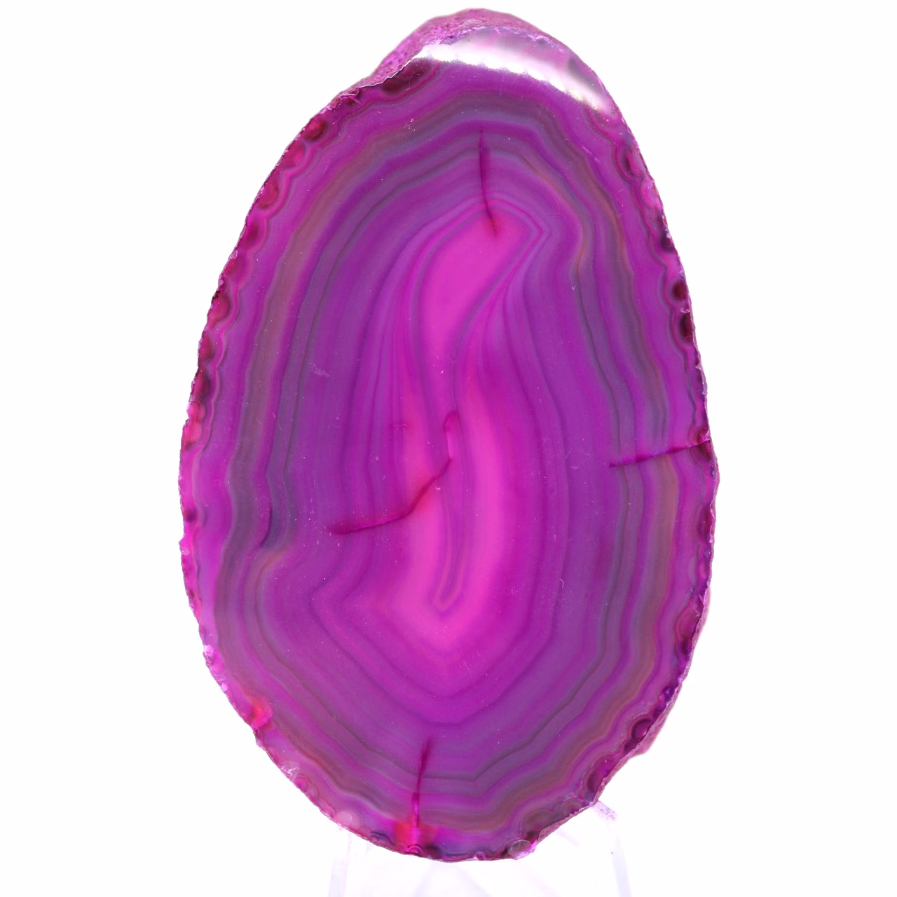 Fetta di agata rosa