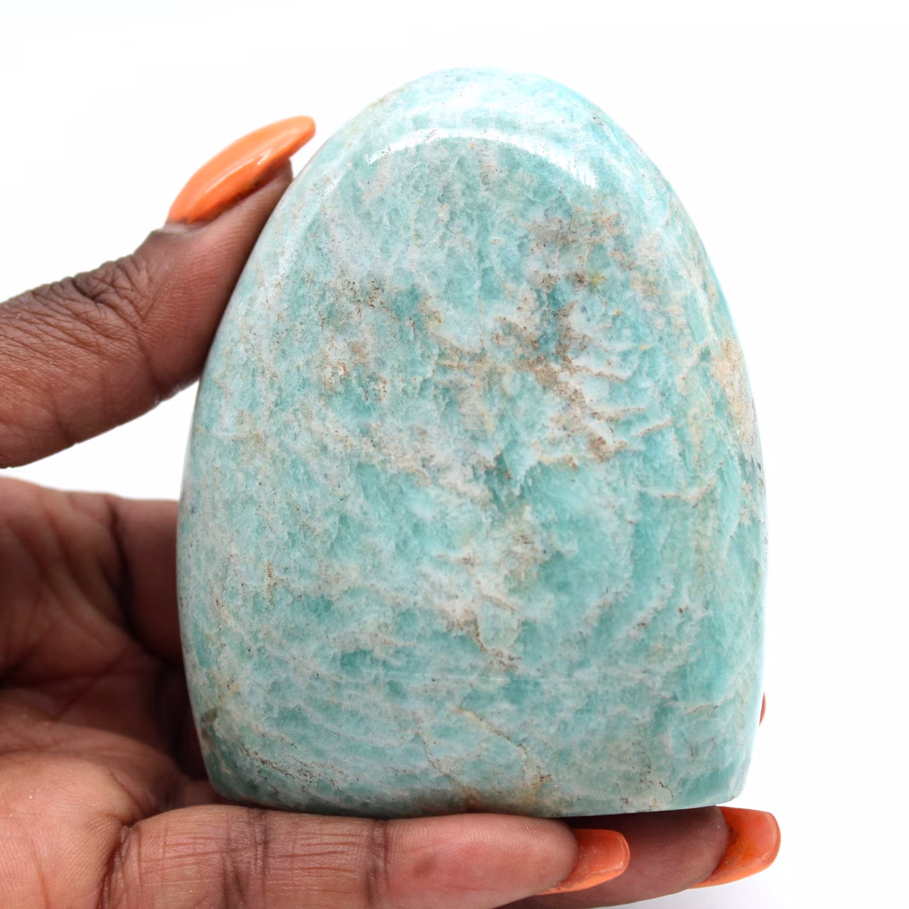 Amazzonite naturale lucidata