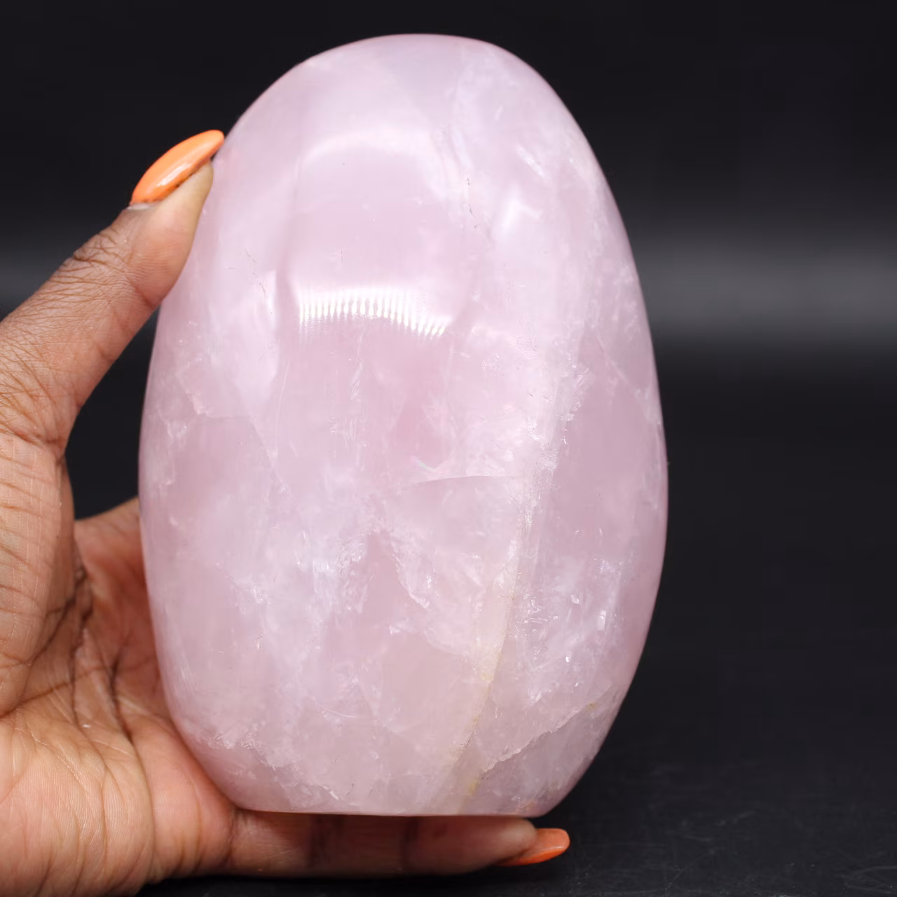 Quarzo rosa lucido del Madagascar