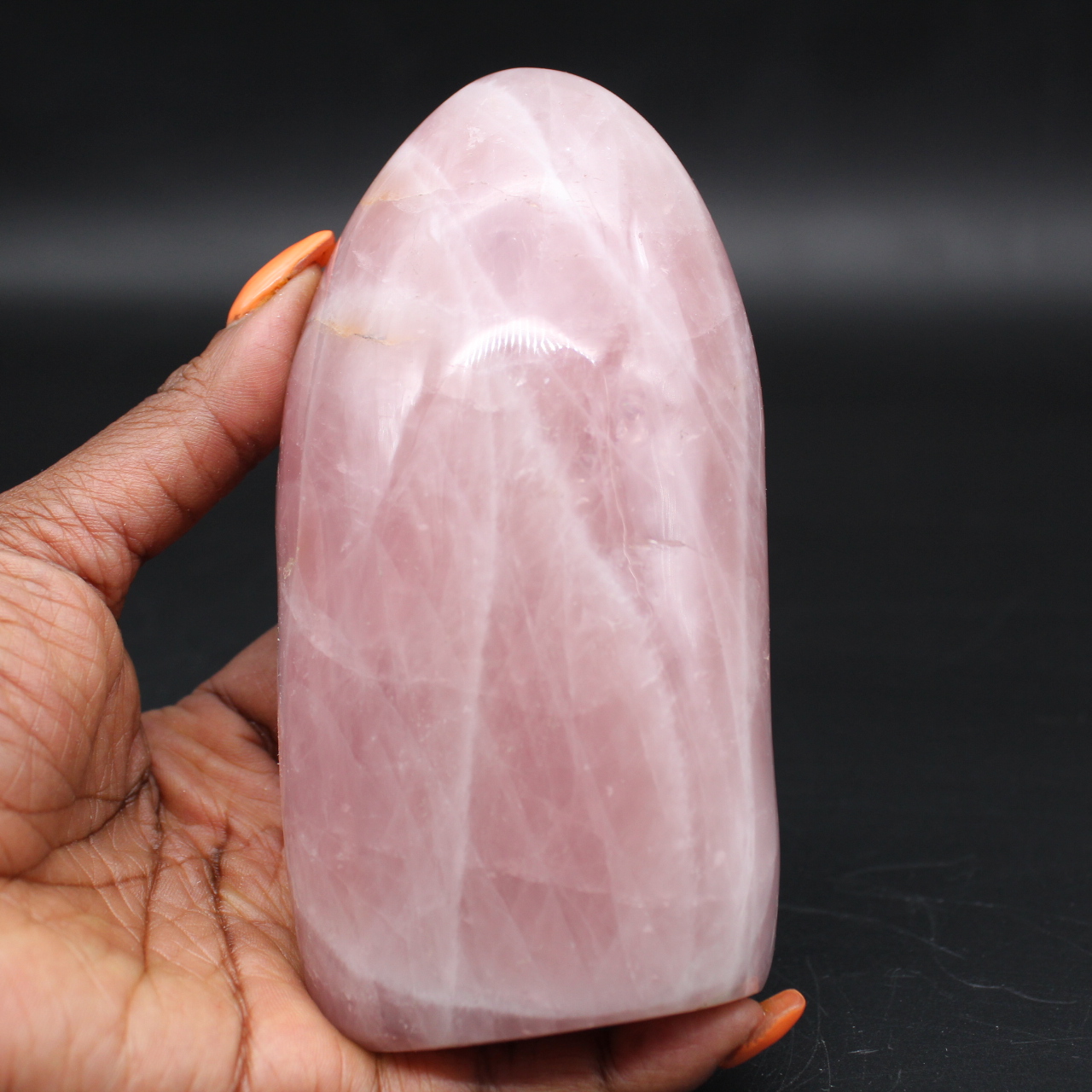 Quarzo rosa lucido
