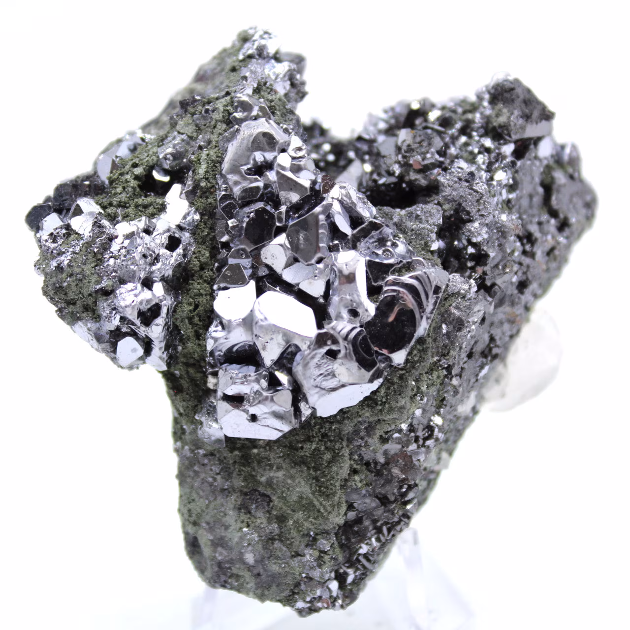 Cristalli naturali di sfalerite e galena