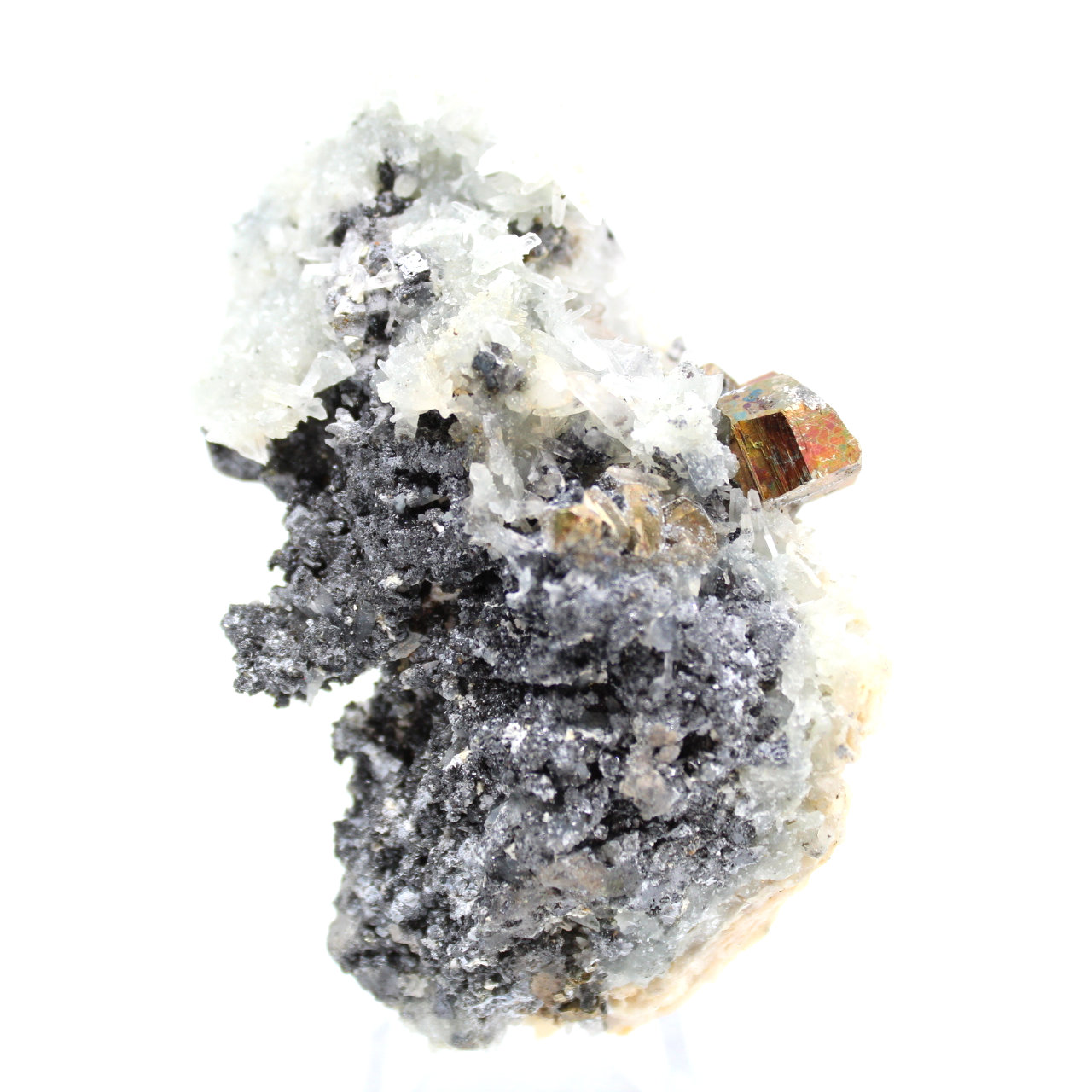 Cristalli naturali di sfalerite e galena