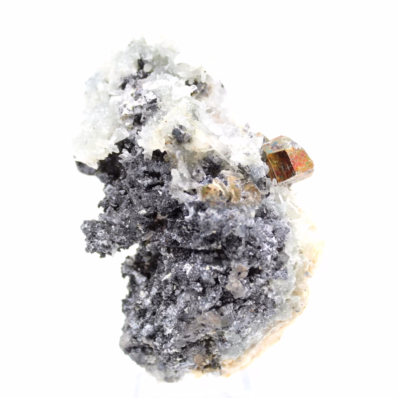 Cristalli naturali di sfalerite e galena