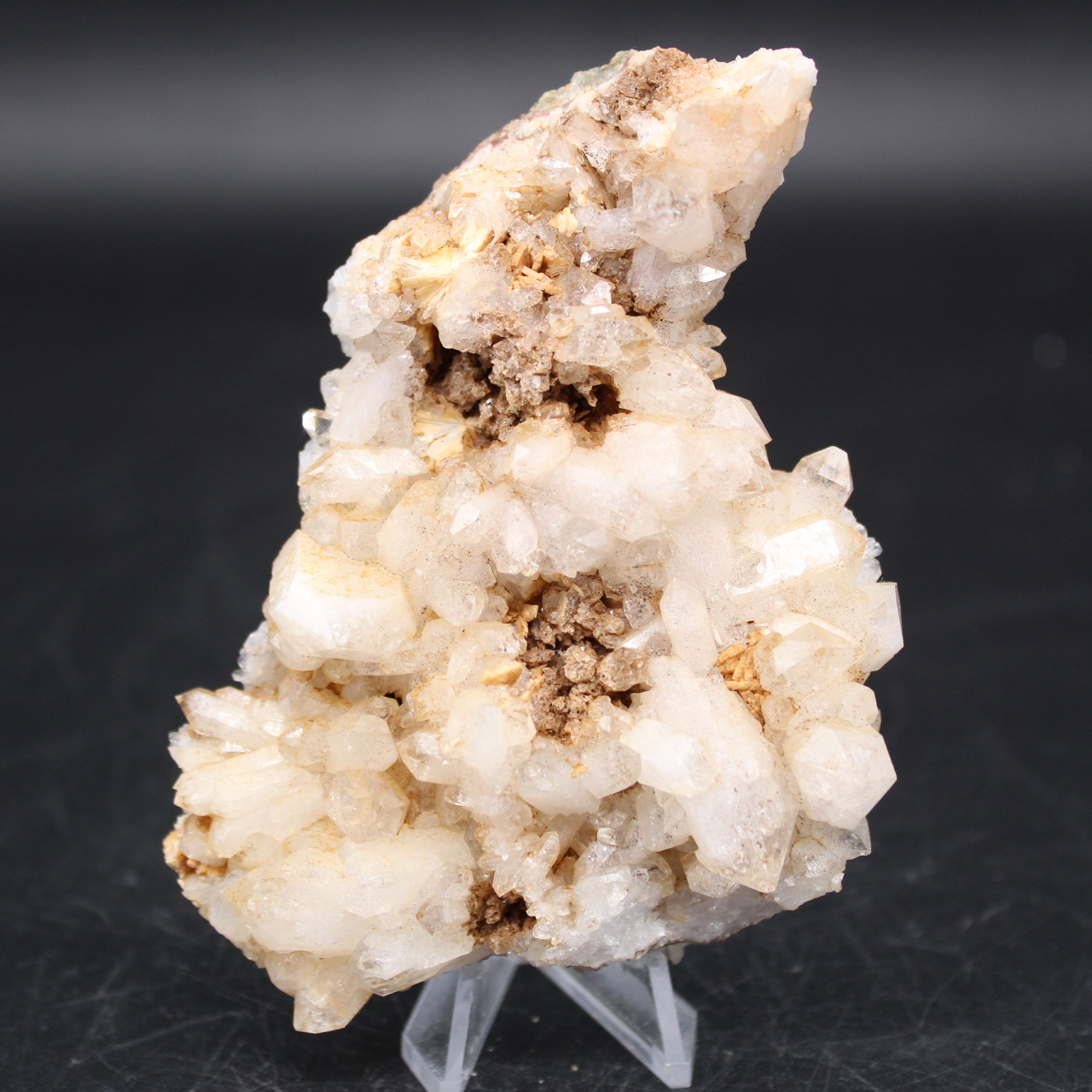 Cristalli di quarzo e siderite