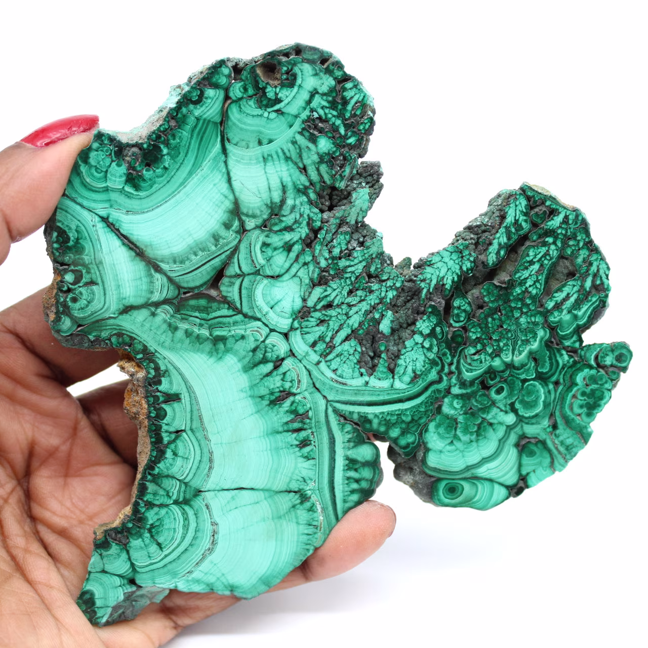 Placca in malachite Poly