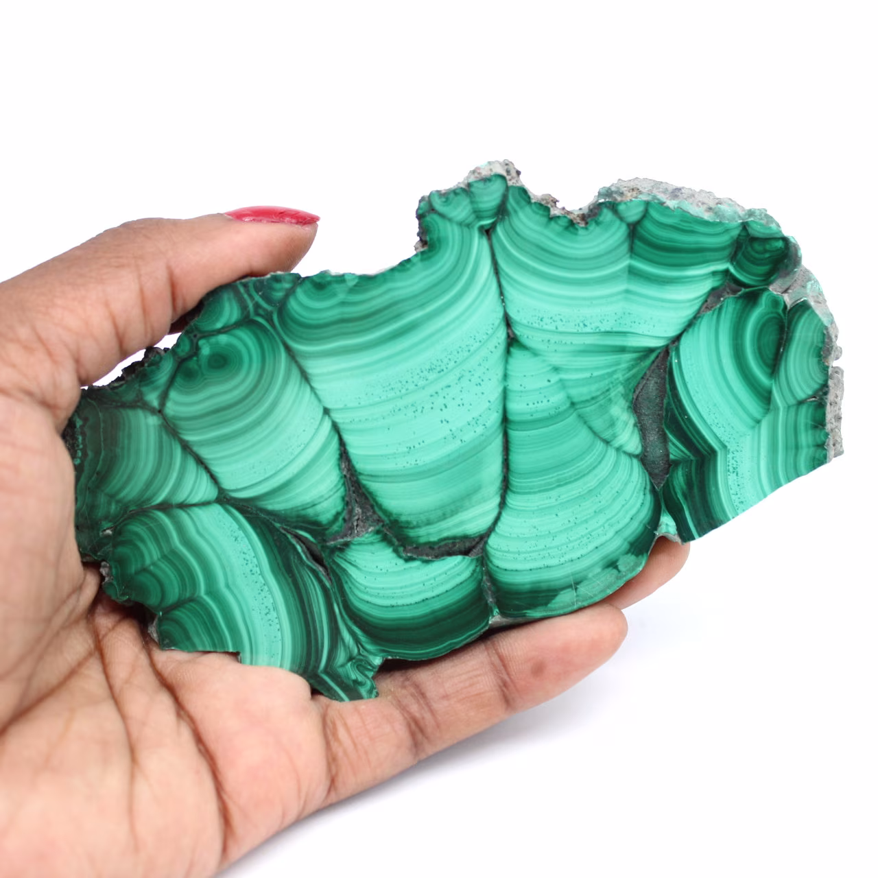 Polie d'ornement in malachite