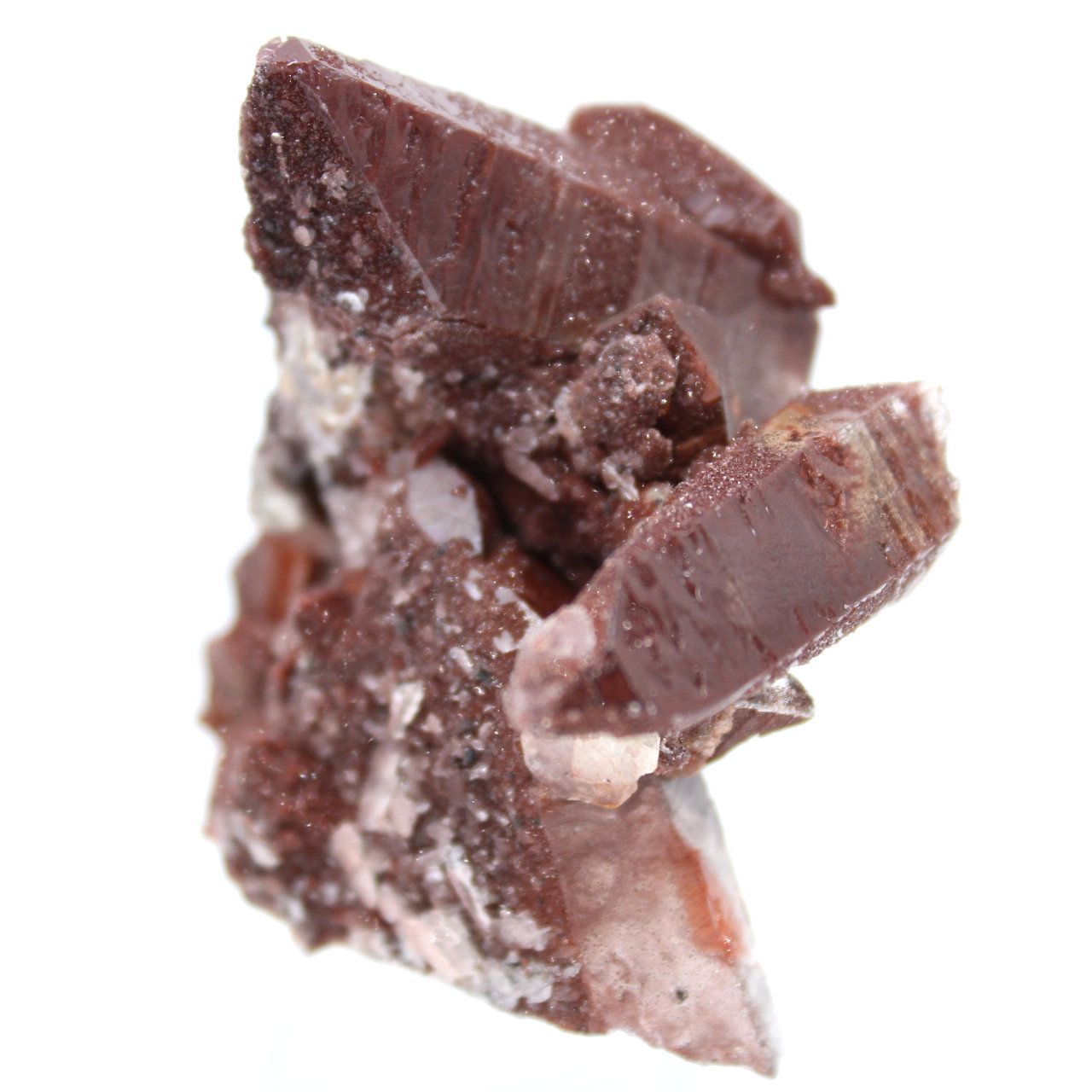 Cristalli di quarzo rosso