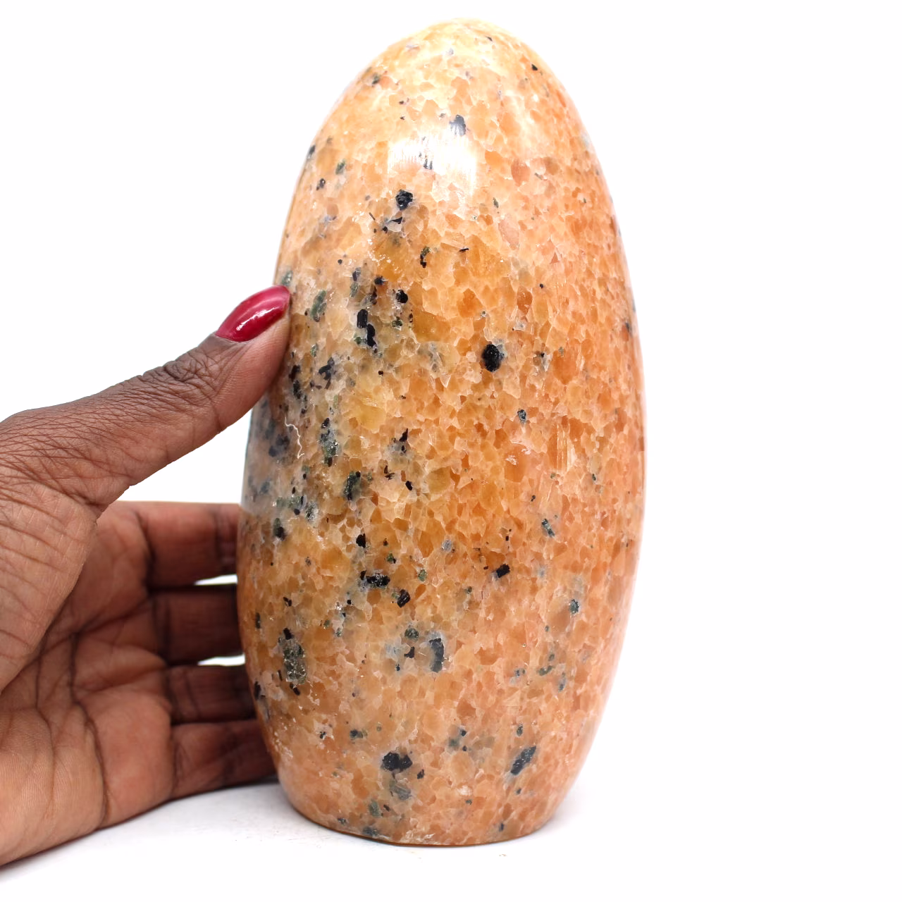 Roccia di calcite arancione