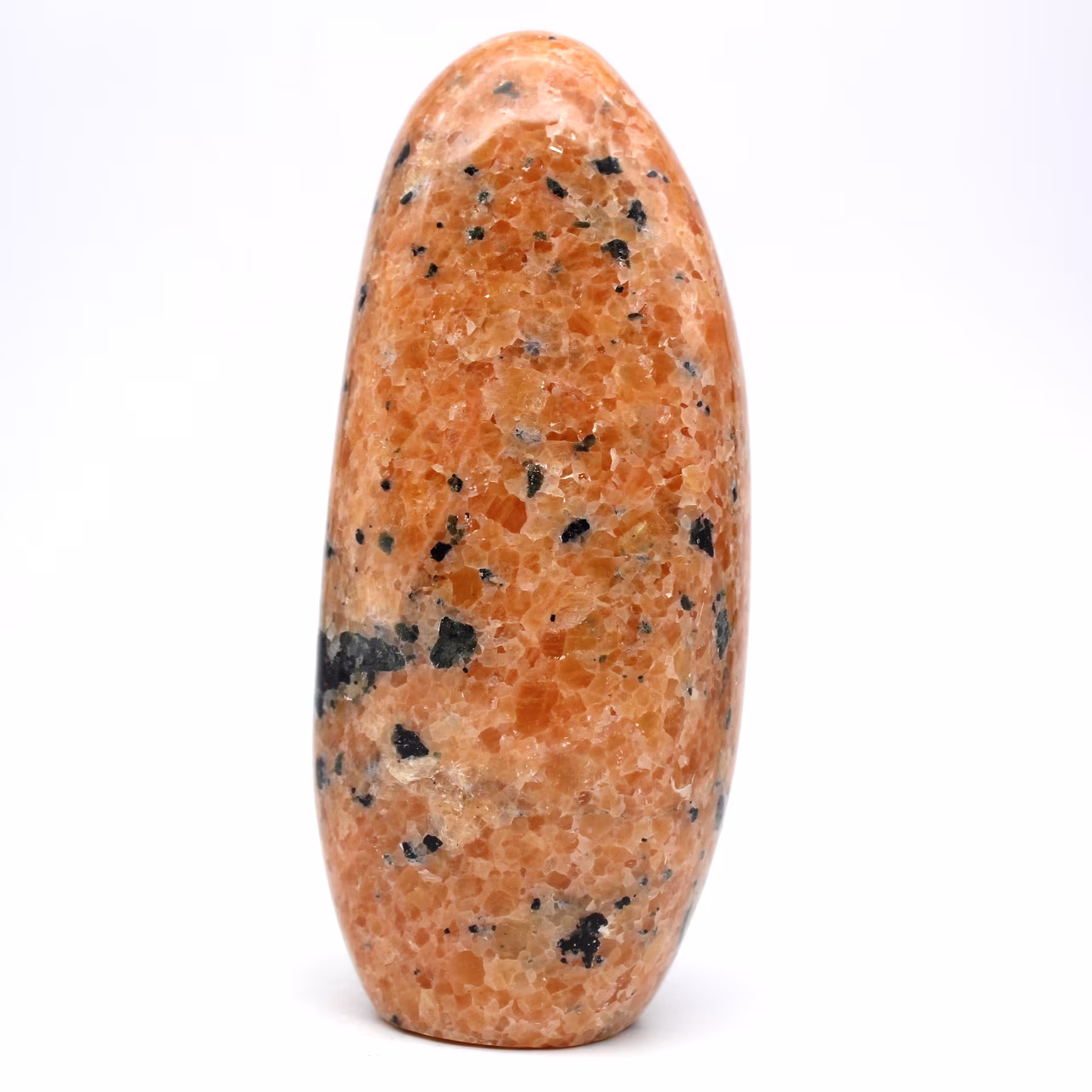 Calcite arancione lucidata