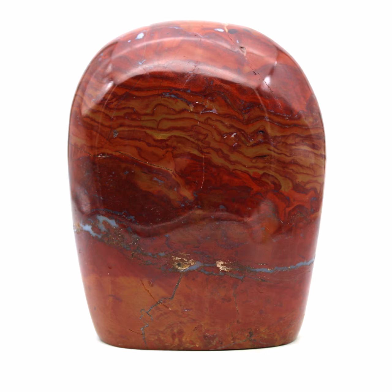 Pietra di diaspro rosso lucido