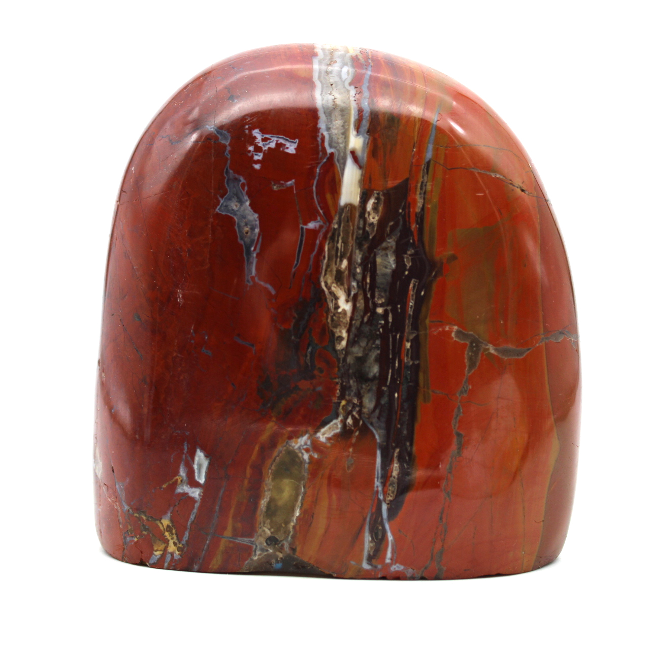 Roccia levigata in diaspro rosso
