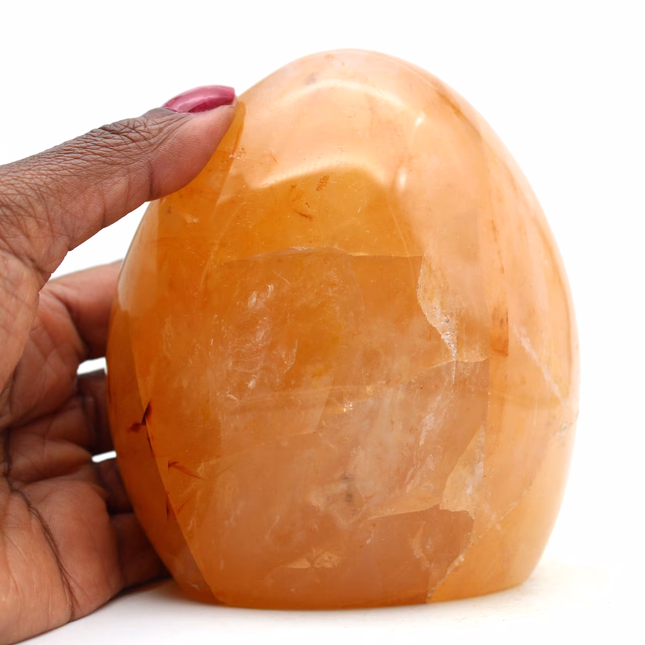 Roccia di quarzo giallo naturale