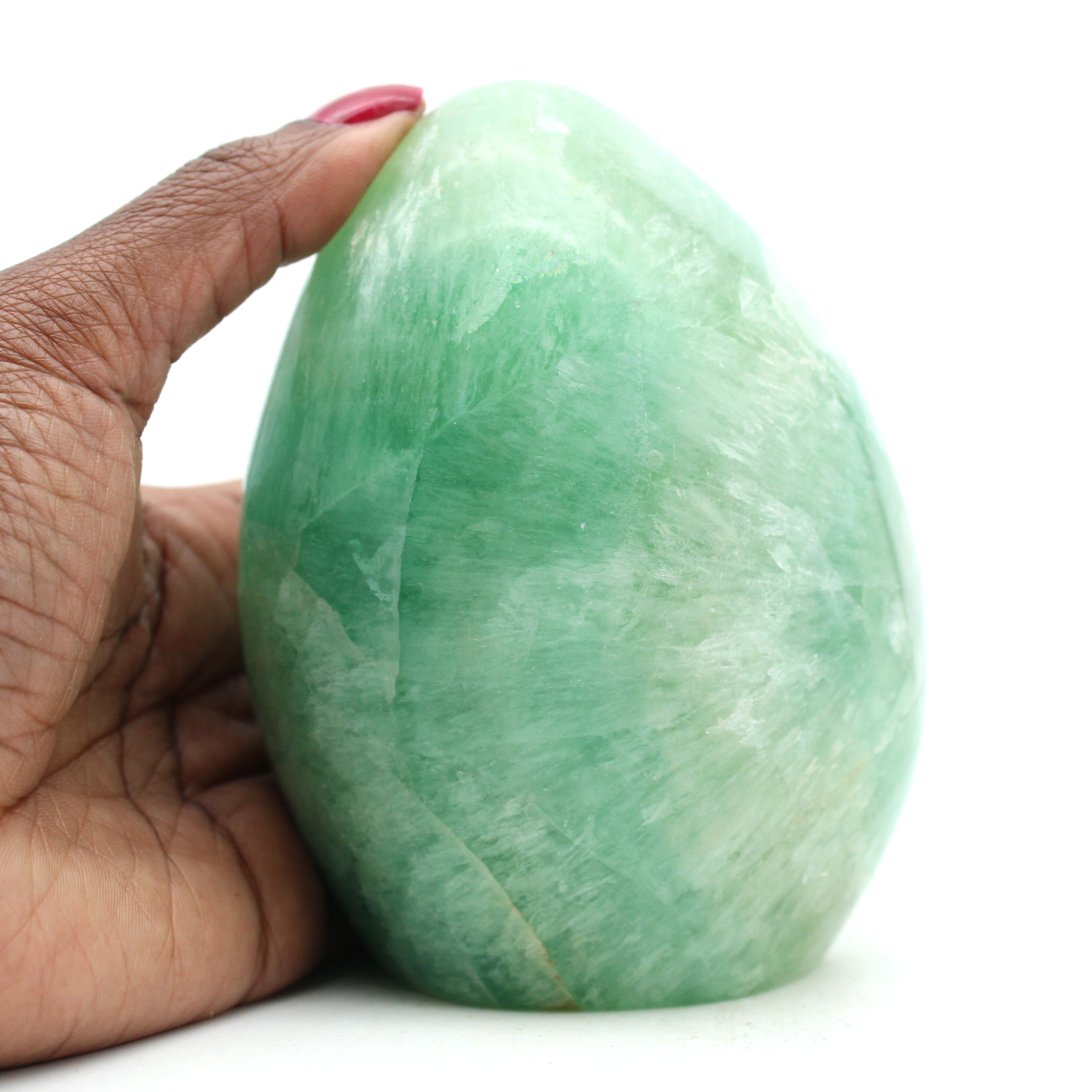 Fluorite verde a forma libera