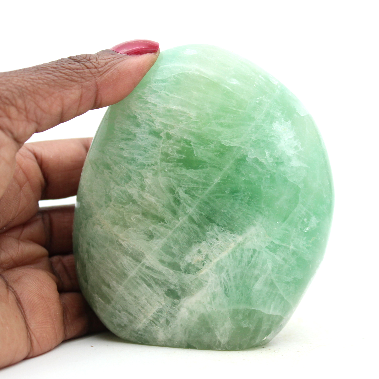 Roccia di fluorite verde naturale