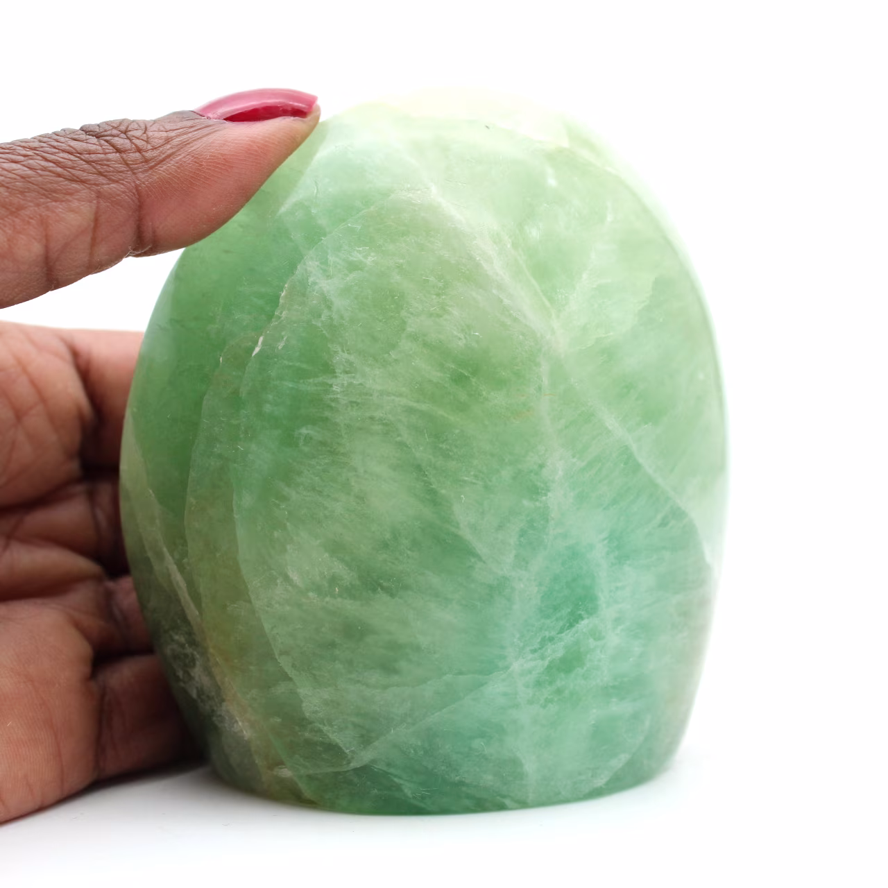 Roccia lucidata alla fluorite verde