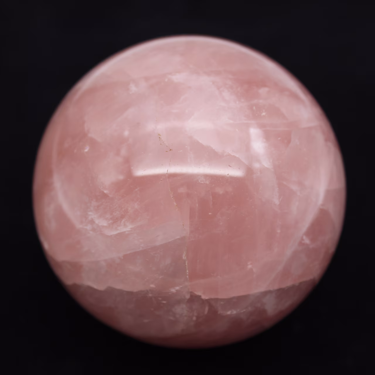Sfera di quarzo rosa